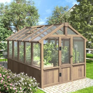 6'x10' Wooden Greenhouse