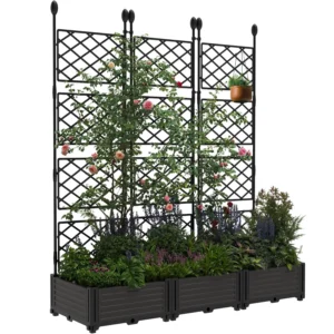 3-Piece Raised Garden Planter Set